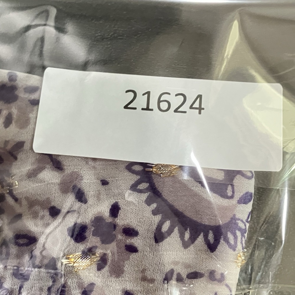 Ann Taylor Paisley Tie Neck Blouse Womens SP Lavender Long Sleeve Top NWT - Picture 11 of 11